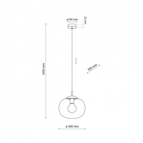 Люстра TK Lighting Vibe Чорний (TK4837)