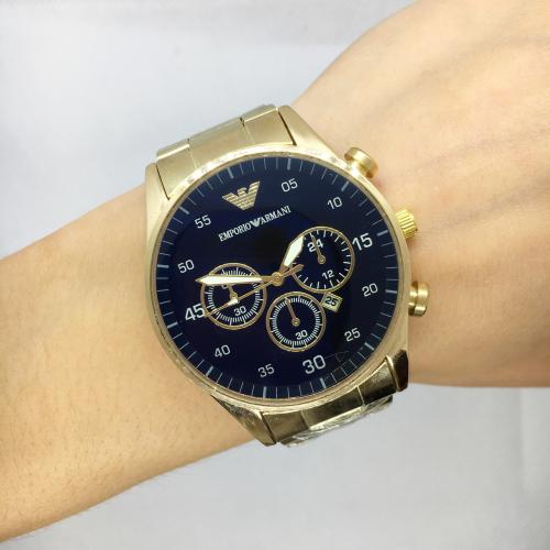 Наручний годинник чоловічий No Brand Emporio Armani Золотистий (IBW680YB)