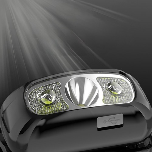 Ліхтар налобний перезаряджуваний Solve Rechargeable KT6008003 LED Black