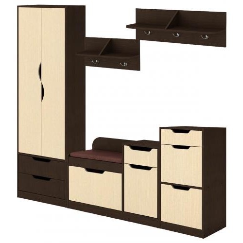 Передпокій Фаїна А5 Компанит Венге комбі (komA28) Передпокій Фаїна А5 Компанит Венге комбі (komA28)