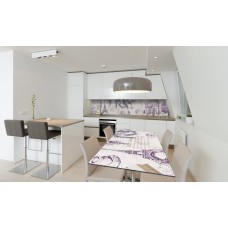 Наклейка вінілова на стіл Zatarga «Париж і Лаванда» 600х1200 мм Z180648st