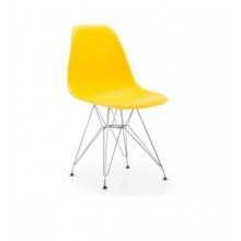 Стілець SDM Тауер хромований/пластик Жовтий (hub_AFpX39965)