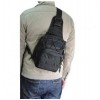 Рюкзак-сумка тактична військова через плече Military Oxford 600D 6 л Black (1168)