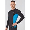 Чоловічий спортивний лонгслів Radical Fury Duo LS XXL Чорно-бірюзовий (r0548)
