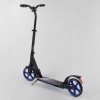 Самокат алюмінієвий Best Scooter з PU колесами, 2 амортизаторами Black/Blue (92088)