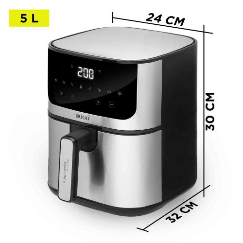 Аерофритюрниця Sogo SS-10880 5 л 1400 Вт