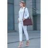 Жіноча шкіряна сумка для ноутбука та документів BlankNote 15 Burgundy (BN-BAG-36-vin)