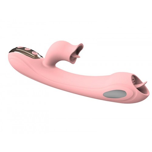 Вібратор YEAIN з електростимуляцією та язичком рожевий USB в інтернет супермаркеті PbayMarket!