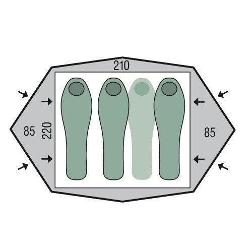 Намет Pinguin Gemini 210 Зелений Намет Pinguin Gemini 210 Зелений