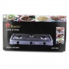 Газова плита настільна Domotec MS-6603 3 конфорки 5400W Grey
