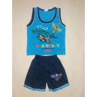 Костюм для хлопчика майка та шорти Mammy Baby 98 см Синій (ю276)