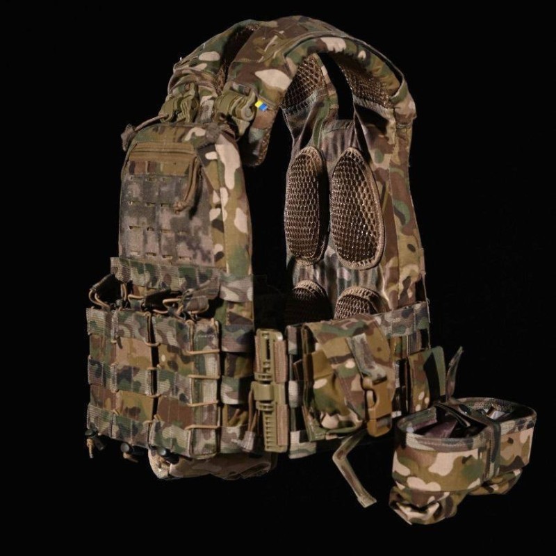 Плитоноска без плит з підсумками No Brand М6 One Size Мультикам (1833758524)