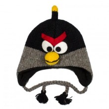 Шапка з вушками дитяча Kathmandu Animals Angry bird One Size Чорний (22912)