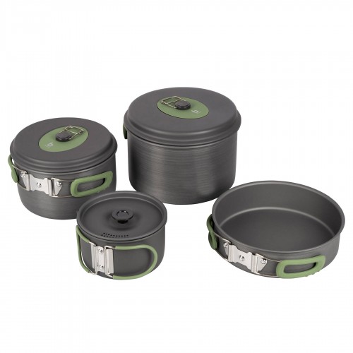 Набір посуду Bo-Camp Explorer 4 Pieces Hard Anodized Grey/Green (2200244) Набір посуду Bo-Camp Explorer 4 Pieces Hard Anodized Grey/Green (2200244)