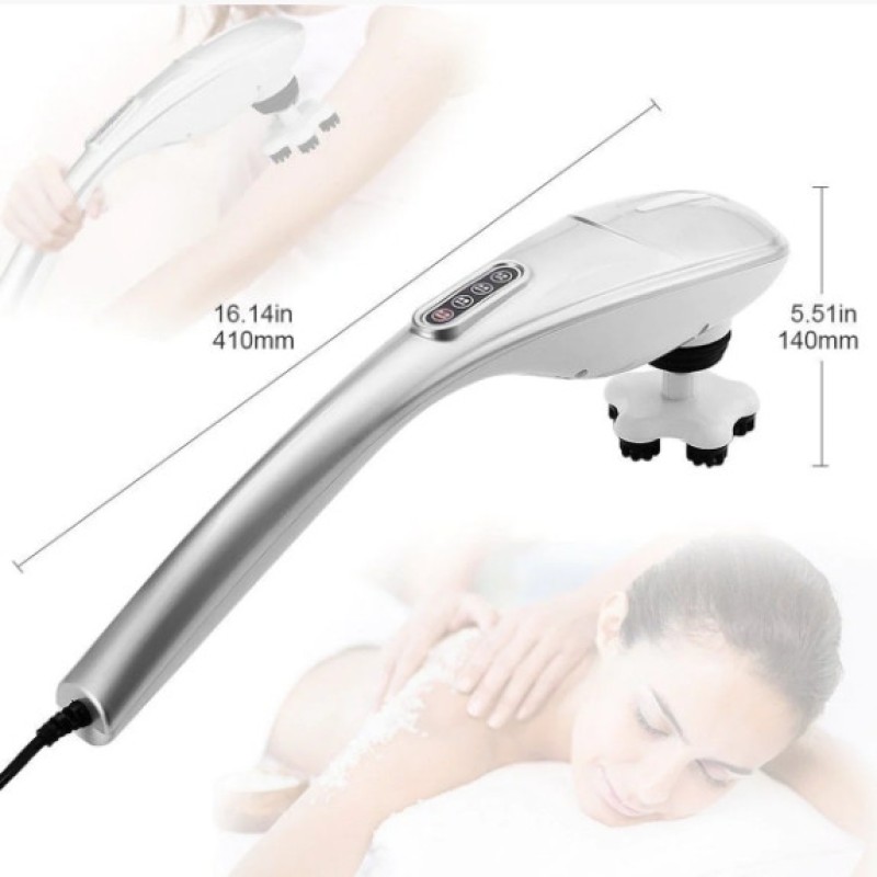 Масажер для тіла Benbo 701-В 5 насадок Сріблястий (1440236640)