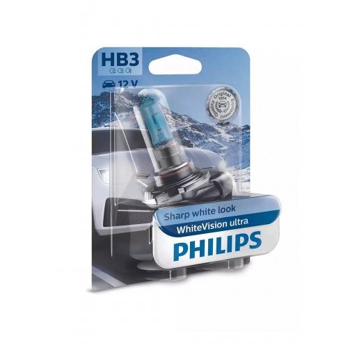 Галогенова лампа Philips 9005WVUB1 HB3 60W 12V WhiteVision ultra +60% (3800K) B1