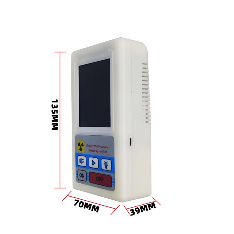 Радіаційний дозиметр - радіометр професійний ZGKPDQ BR-6, лічильник Гейгера, білий