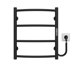 Рушникосушарка електрична Класік П4 400х500 Deffi Чорний JD03 (C.DK.50.40.4.E.B.R.1)