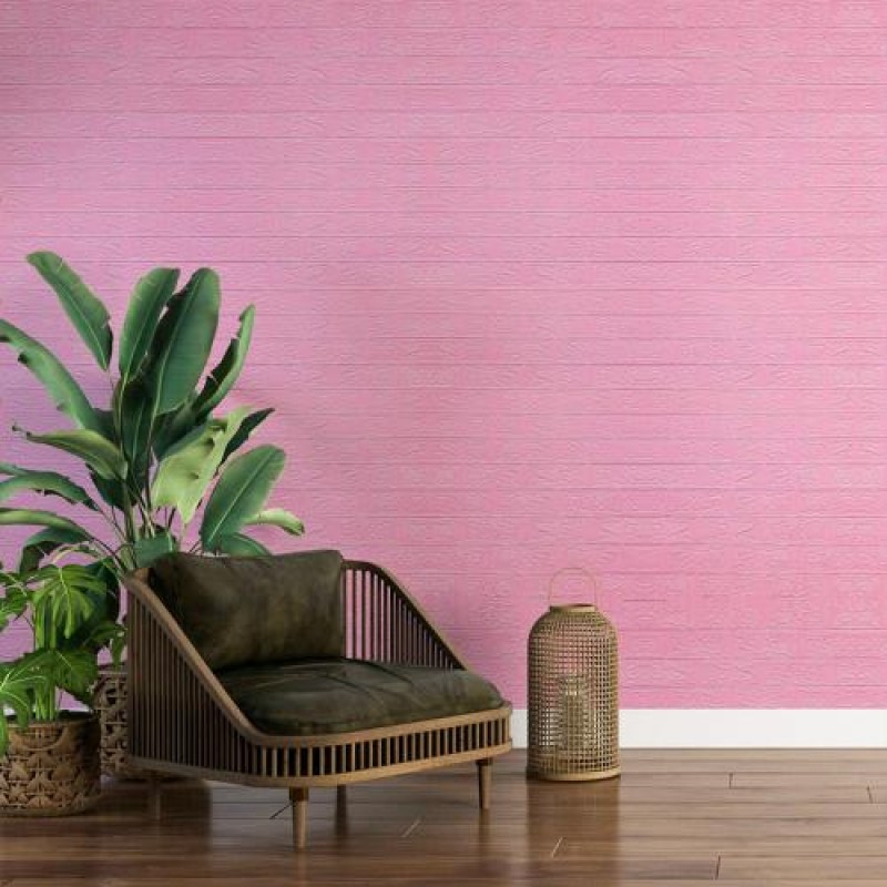 Самоклеюча 3D панель під рожеву цеглу Sticker Wall 3080х700х3мм