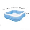 Дитячий надувний басейн Intex 57495 «Сімейний», синій, 229 х 229 х 56 см (hub_ljvn68)