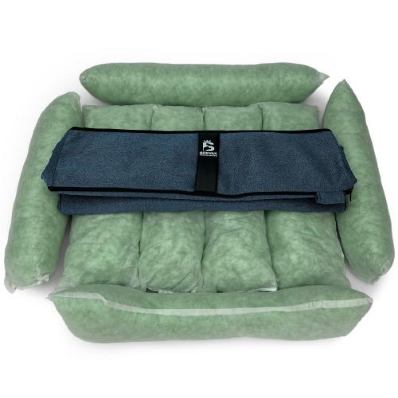 Лежак ліжко для собак та котів EGO Bosyak Рогожка M 75x65 Синій (спальне місце для собак та котів)
