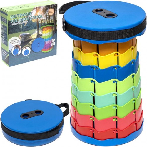 Складаний туристичний стілець OPT-TOP Telescopic stool 47х25 см Різнокольоровий (2104618575)