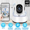 Бездротова Веб камера Онлайн Відеоняня з нахилом та панорамуванням WiFi Smart Net Camera Q6S з двома антенами Камера відеоспостереження з мікрофоном та зворотним зв'язком
