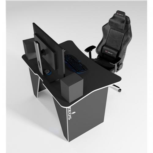 Ігровий геймерський стіл ZEUS™ ALT-1 чорний/білий Ігровий геймерський стіл ZEUS™ ALT-1 чорний/білий