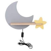 Настінний світильник Candellux Moon 40x29.5 см Жовто-сірий (21-75727)