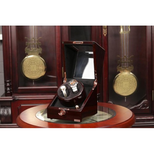 Скринька Salvadore для підзавода 2 годинників 1051/GB/F5 18х18х19 см Коричнево-чорний Скринька Salvadore для підзавода 2 годинників 1051/GB/F5 18х18х19 см Коричнево-чорний