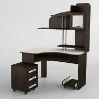 Стіл комп'ютерний Тиса Мебель СК-223 Венге Молочний 1760x900x1205 мм Стіл комп'ютерний Тиса Мебель СК-223 Венге Молочний 1760x900x1205 мм