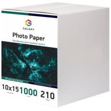Фотопапір Galaxy 210 г/м2 матовий 10x15 см Білий 1000 шт