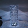 Настільна світлодіодна кристалічна лампа RIAS Rose Diamond RGB з пультом (3_04418)