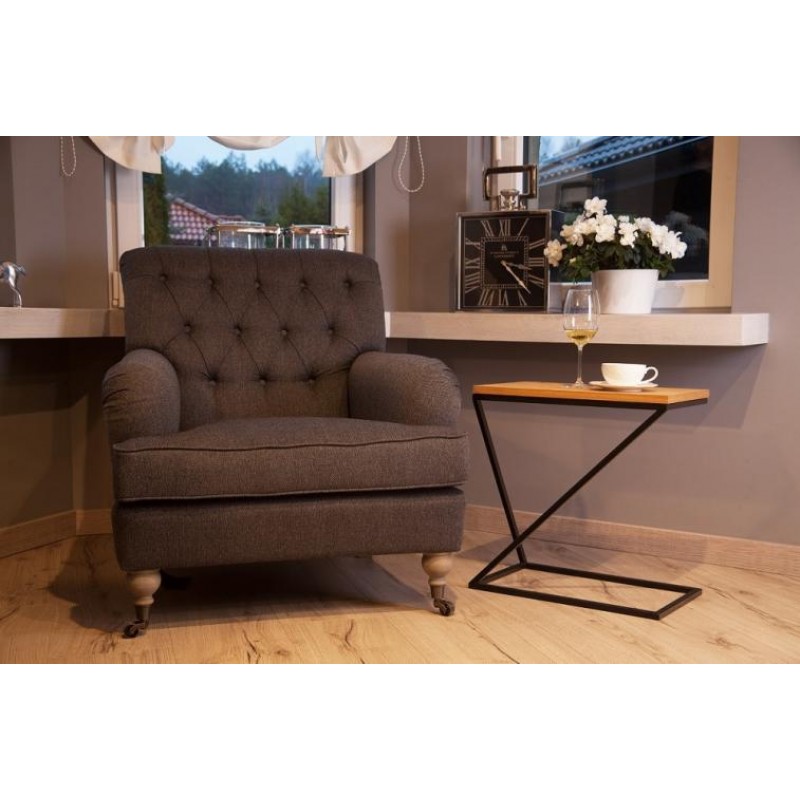 Приставний столик у стилі Loft NS-1505 530x500x300 мм Черный