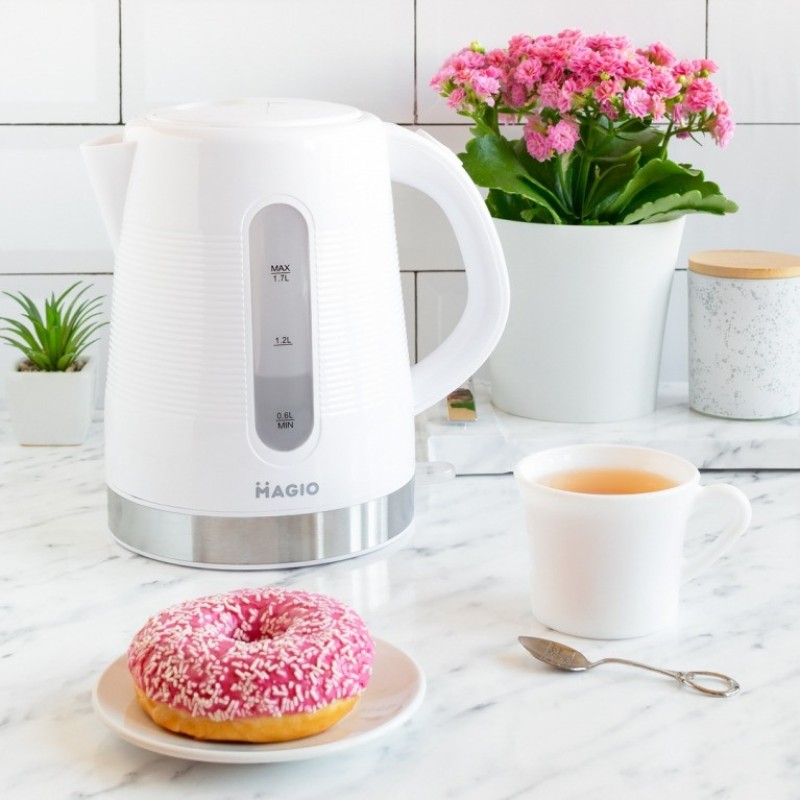 Чайник електричний 1.7 л MAGIO MG-100 White