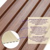 Декоративна рейка WPC стінова капучіно 3000*150*9мм (D) SW-00001868 Sticker Wall
