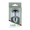 Металева анальна пробка Lux Active з трояндою - Rose Anal Plug - Black, віброкуля в подарунок в інтернет супермаркеті PbayMarket!