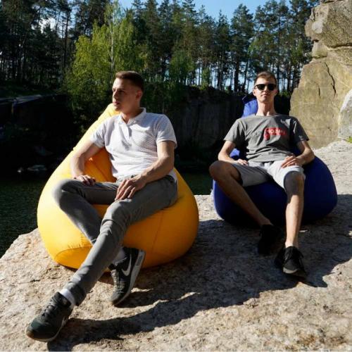 Крісло Мішок Груша Оксфорд 150х100 Студія Комфорту Великий жовтий Крісло Мішок Груша Оксфорд 150х100 Студія Комфорту Великий жовтий