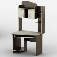 Стіл комп'ютерний Тиса Мебель Тиса-28 Венге Молочний 1860x800x1000 мм