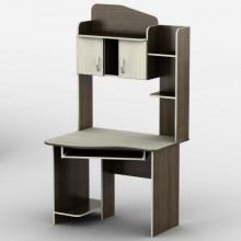 Стіл комп'ютерний Тиса Мебель Тиса-28 Венге Молочний 1860x800x1000 мм