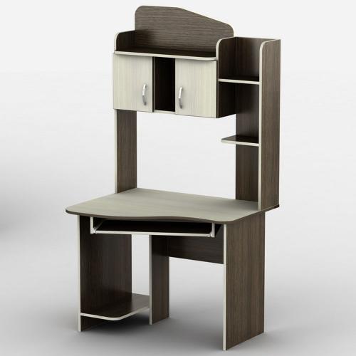 Стіл комп'ютерний Тиса Мебель Тиса-28 Венге Молочний 1860x800x1000 мм Стіл комп'ютерний Тиса Мебель Тиса-28 Венге Молочний 1860x800x1000 мм