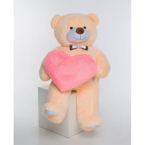 Плюшевий ведмедик з серцем Mister Medved Гаррі 200 см Бежевий (038) Плюшевий ведмедик з серцем Mister Medved Гаррі 200 см Бежевий (038)