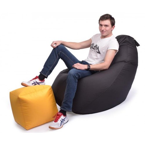 Крісло Мішок Груша Оксфорд 150х100 Студія Комфорту Великий чорний Крісло Мішок Груша Оксфорд 150х100 Студія Комфорту Великий чорний