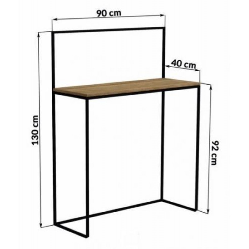 Консоль для дому в стилі Loft NS-399 1330x900x400 мм Белый