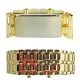 Годинник-браслет Iron Samurai LED Watch золотистий з червоними світлодіодами (IBW012YR)