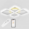 Стельова LED люстра Sunlight 5331/2+2 R білий
