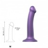 Насадка для страпону Strap-On-Me Mono Density Dildo Violet M, діам. 3,3 см, одношаровий силікон, гну в інтернет супермаркеті PbayMarket!