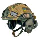 Комплект шолом FAST NIJ IIIA/навушники Walkers Razor/чебурашки/ліхтарик/кавер S Мультикам