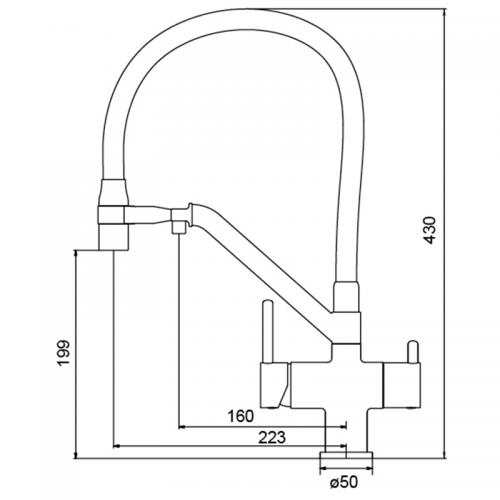 Кухонний змішувач для питної води KOER KB-72006-03 (KR3381) в інтернет супермаркеті PbayMarket!