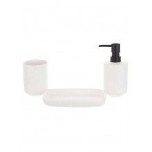 Набір для ванної (3 предмети) дозатор для мила, склянка для зубних щіток та мильниця Bona Di 851-327
